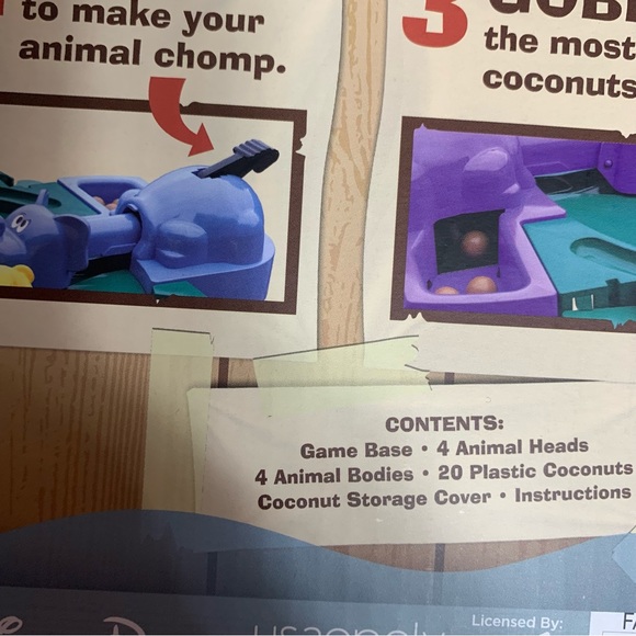 NWT. Disney Hungry Hungry Hippos jungle cruise game. Disney exclusive - Picture 7 of 7